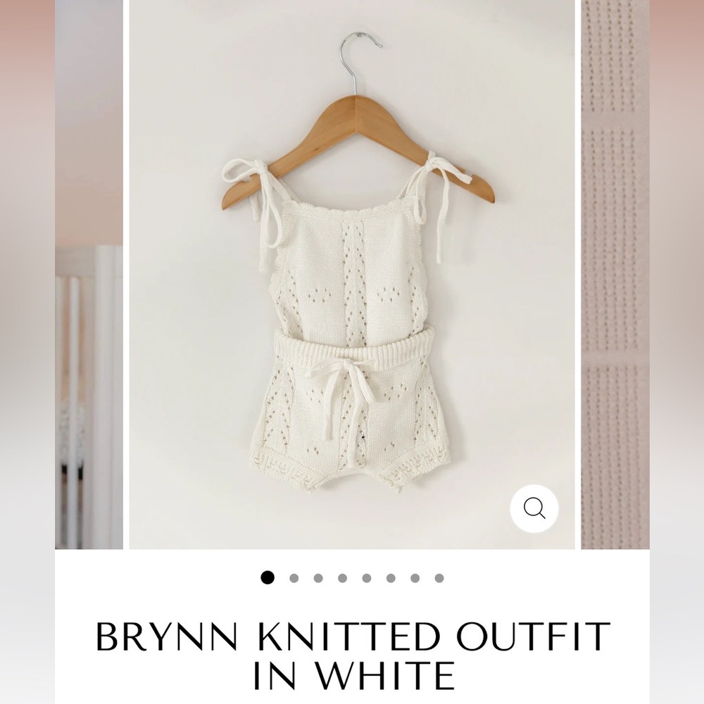 Reverie Threads- Brynn Knitted Outfit in White